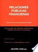 libro Relaciones Públicas Financieras