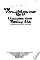 libro Spanish Language Health Communication Teaching Aids