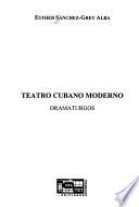 libro Teatro Cubano Moderno