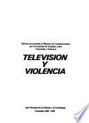 libro Televisión Y Violencia