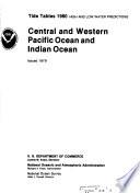 libro Tide Tables, High And Low Water Predictions, Central And Western Pacific Ocean And Indian Ocean