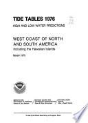 libro Tide Tables, High And Low Water Predictions, West Coast Of North And South America, Including The Hawaiian Islands