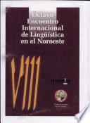 libro Viii Encuentro Internacional De Lingüística En El Noroeste