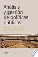 libro Análisis Y Gestión De Políticas Públicas