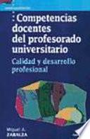 libro Competencias Docentes Del Profesorado Universitario