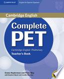 libro Complete Pet For Spanish Speakers Teacher S Book