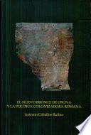 libro El Nuevo Bronce De Osuna Y La Política Colonizadora Romana