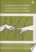 libro Los Programas Universitarios Para Mayores En España