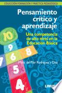 libro Pensamiento CrÍtico Y Aprendizaje