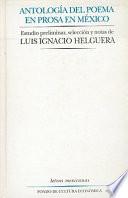 libro Antología Del Poema En Prosa En México