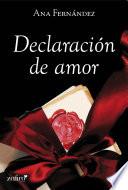 libro Declaración De Amor