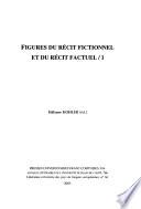 libro Figures Du Récit Fictionnel Et Du Récit Factuel