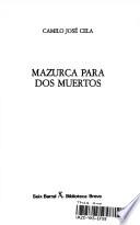 libro Mazurca Para Dos Muertos/ Mazurca For Two Dead Men