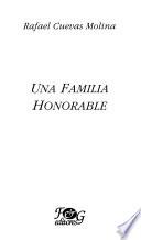 libro Una Familia Honorable