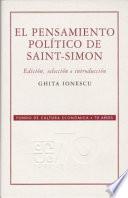 libro El Pensamiento Político De Saint Simon