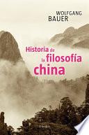 libro Historia De La Filosofía China
