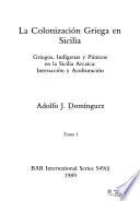 libro Colonizacion Griega En Sicilia Griegos