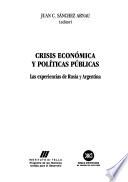 libro Crisis Económica Y Políticas Públicas