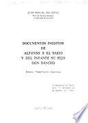 libro Documentos Ineditos De Alfonso X El Sabio Y Del Infante Su Hijo Don Sancho