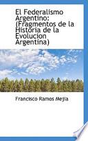 libro El Federalismo Argentino