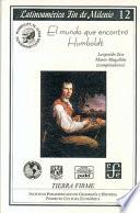 libro El Mundo Que Encontró Humboldt