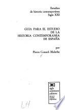 libro Guía Para El Estudio De La Historia Contemporánea De España