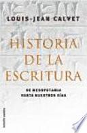 libro Historia De La Escritura