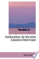 libro Instituciones De Derecho Canonico Americano