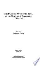 libro The Diary Of Antonio De Tova On The Malaspina Expedition 1789 1794