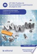 libro Pruebas De Funcionalidades Y Optimización De Páginas Web. Ifcd0110