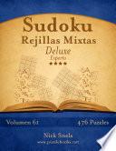 libro Sudoku Rejillas Mixtas Deluxe   Experto   Volumen 61   476 Puzzles