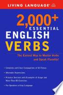 libro 2,000 Plus Essential English Verbs