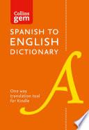 libro Collins Gem Spanish To English (one Way) Dictionary (collins Gem)