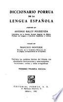 libro Diccionario Porrúa De La Lengua Española