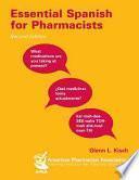 Essential Spanish For Pharmacists