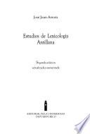 libro Estudios De Lexicología Antillana