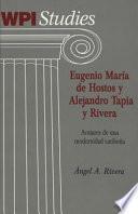 libro Eugenio María De Hostos Y Alejandro Tapia Y Rivera