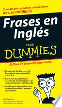 libro Frases En Ingls Para Dummies