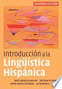 libro Introducción A La Lingüística Hispánica