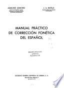 libro Manual Práctico De Corrección Fonética Del Español