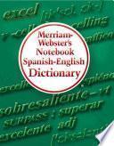 libro Merriam Webster S Notebook Spanish English Dictionary