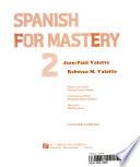 libro Spanish For Mastery