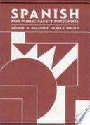 libro Spanish For Public Safety Personnel