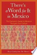 libro There S A Word For It In Mexico