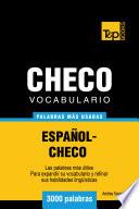 libro Vocabulario Español Checo   3000 Palabras Más Usadas