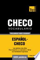 libro Vocabulario Español Checo   5000 Palabras Más Usadas
