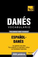 libro Vocabulario Español Danés   5000 Palabras Más Usadas
