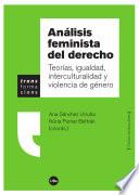libro Análisis Feminista Del Derecho. Teorías, Igualdad, Interculturalidad Y Violencia De Género