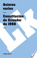 libro Constitución De Ecuador De 1998