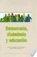 libro Democracia, Ciudadanía Y Educación